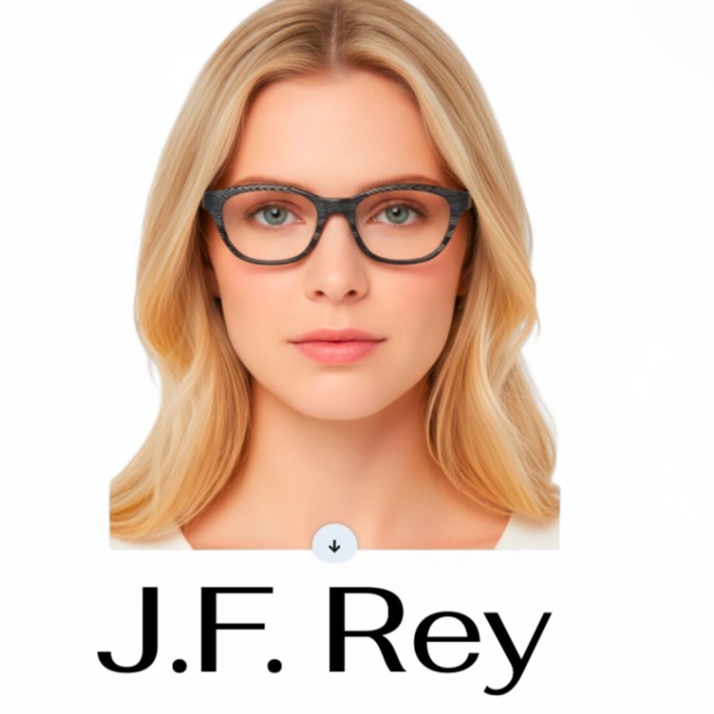 Authentic J.F. Rey designer black prescription eyeglasses frames